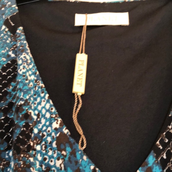 BNWOT Teal Geometric Planet Dress - Picture 6 of 7